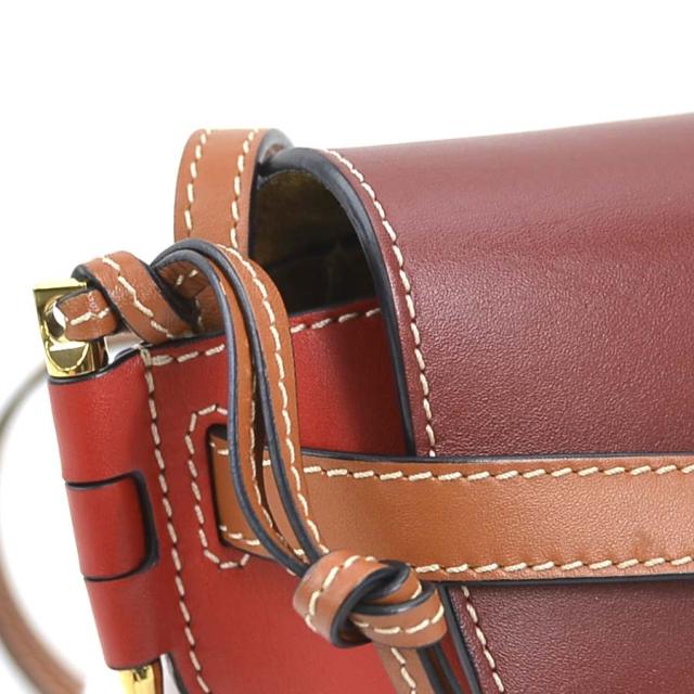 新品！LOEWE ロエベ ミニゲート レッド ミニレザーショルダーバッグ