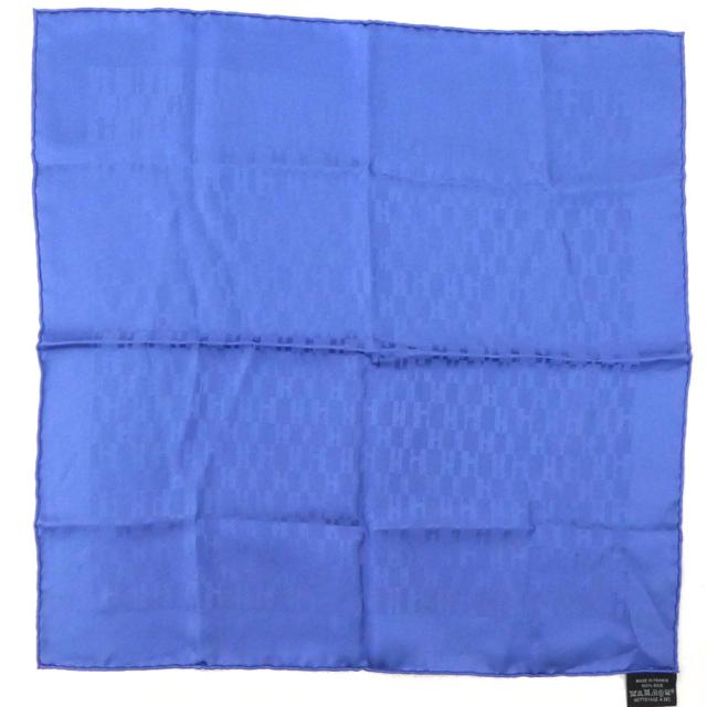 HERMES エルメス プチカレ スカーフ ブルー 14067 レディース【中古】 e60138a