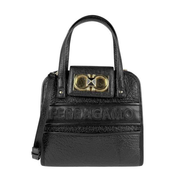 Salvatore Ferragamo フェラガモ ガンチーニ ハンドバッグ オ