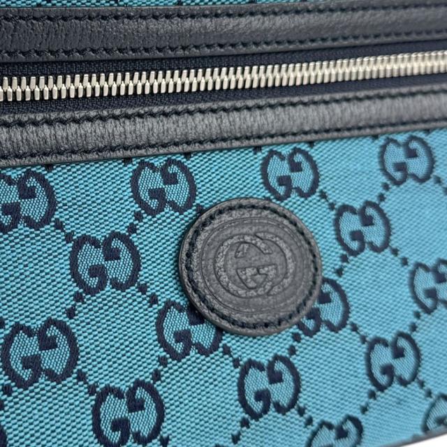 GUCCI グッチ 658657 ウエストバッグ ベルトバッグ ブルー/ネイビー