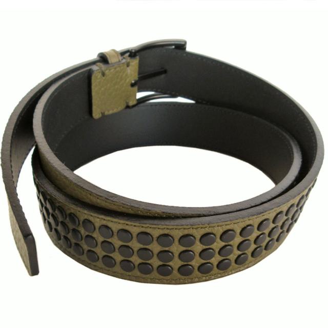 BURBERRY バーバリー ベルト カーキ/ブラック 14058 メンズ【中古】 s0589a