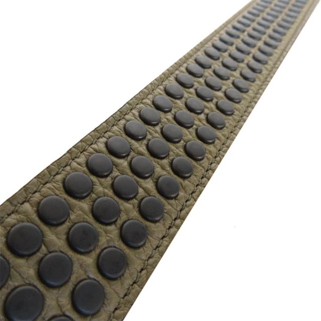 BURBERRY バーバリー ベルト カーキ/ブラック 14058 メンズ【中古】 s0589a