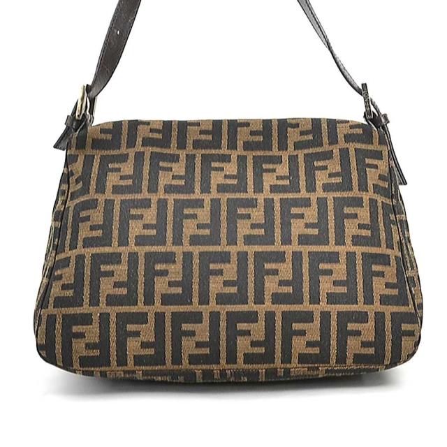 FENDI フェンディ マンマバケット ズッカ ショルダーバッグ ブラウン