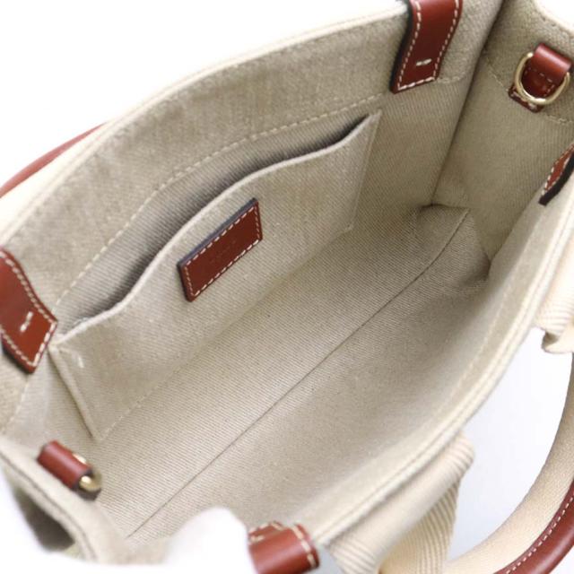 Chloe クロエ WOODY スモール ハンドバッグ ショルダーバッグ ベージュ