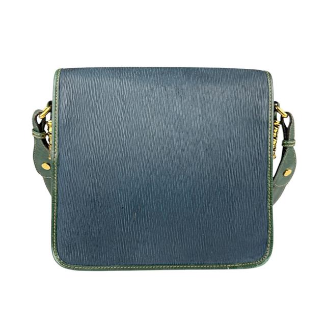 LOEWE ロエベ ショルダーバッグ ネイビーブルー/ダークグリーン 14067