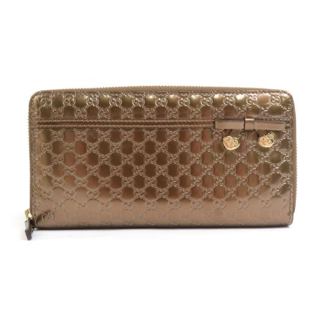 【使用僅か 極美品】グッチ GUCCI マイクログッチ シマ ラウンドファスナー 長財布 レザー 黒 ブラック 保存箱 710 グッチ シマレザー ラウンドファスナー グッチ GUCCI ラウンド