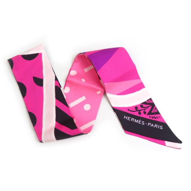 HERMES エルメス　スカーフ ツイリー　美品 HERMES エルメス ツイリー スカーフ マルチカラー 14072 レディース