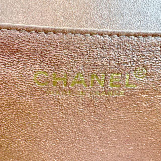 CHANEL シャネル チョコバー ショルダーバッグ ピンクベージュ 14061