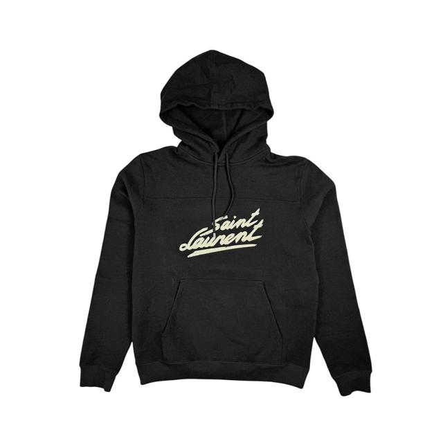 SAINT LAURENT サンローラン パーカー ブラック 14054 メンズ SAINT LAURENT サンローラン パーカー ブラック 14054 メンズ