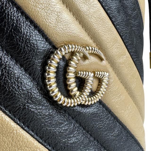 GUCCI グッチ 573817 ショルダーバッグ ブラック×ベージュ 14054 レディース【中古】 z4601 GUCCI グッチ 573817 ショルダーバッグ ブラック×ベージュ 14054