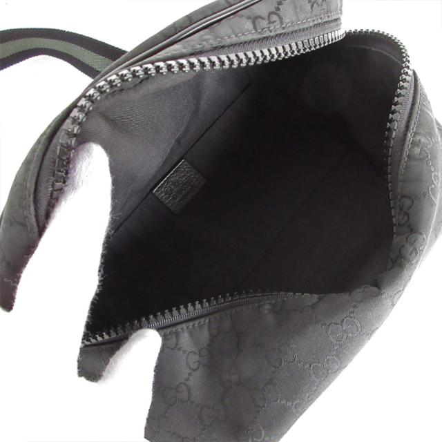 GUCCI グッチ 223650 ボディバッグ ブラック/カーキ 14054 メンズ