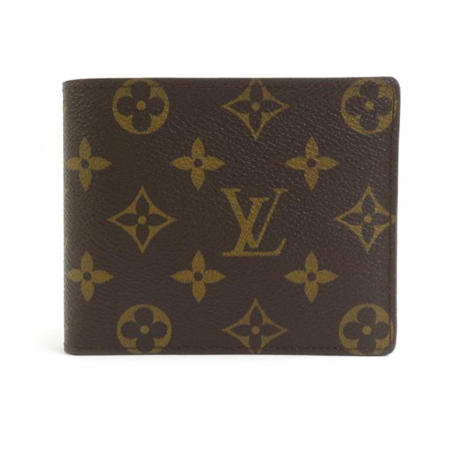 LOUIS VUITTON ルイ ヴィトン ポルトフォイユ フロリン モノグラム M60026 二つ折り財布 ブラウン 14057 メンズ【中古】 e60239m