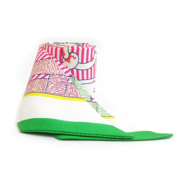 HERMES エルメス スカーフ ツイリー マルチカラー 14072 レディース【中古】 r10489g