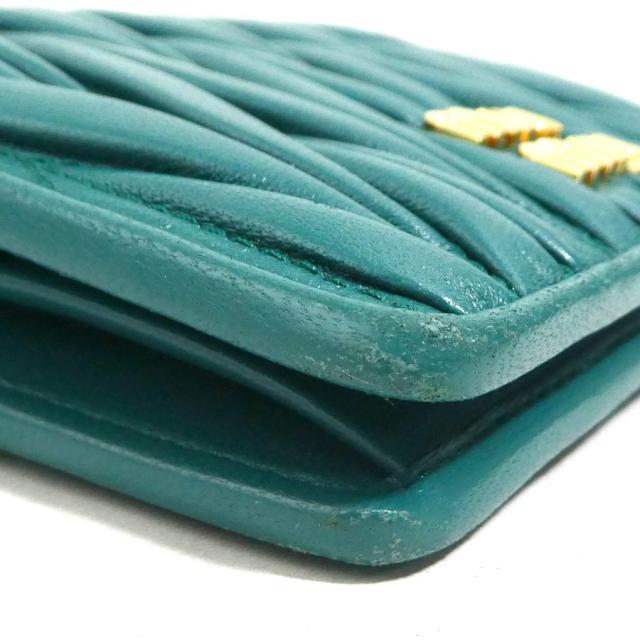 miumiu 5MH523 二つ折り財布 ミニ コンパクトウォレットマトラッセ 楽天市場】MIUMIU ミュウミュウ 三つ折り財布 MATELASSE マテラッセ