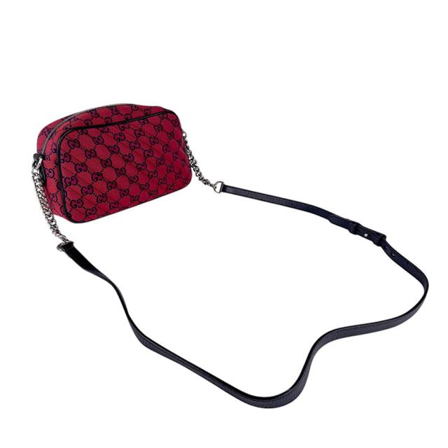 GUCCI グッチ 447632 斜め掛けショルダーバッグ レッド×ネイビー 14060