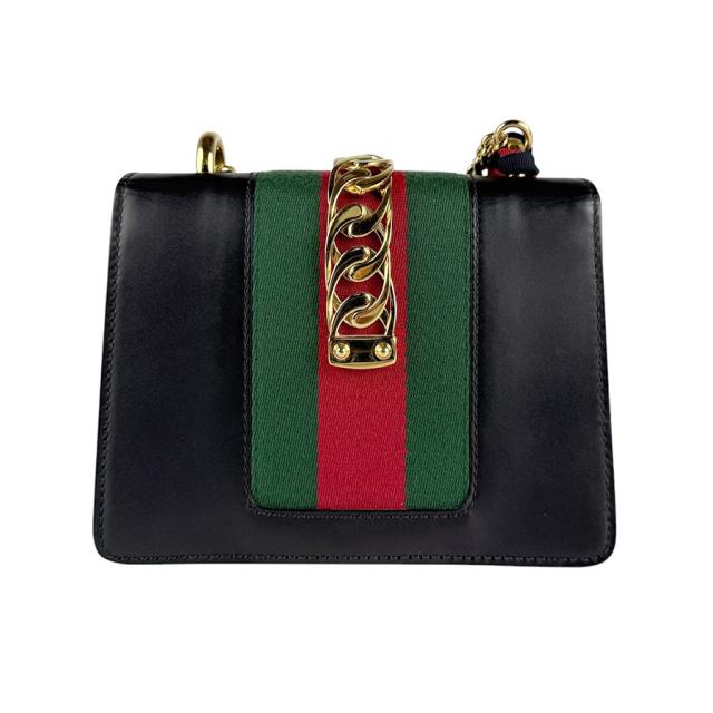GUCCI グッチ シルヴィ シェリーライン 431666 ショルダーバッグ ブラック 14054 レディース【中古】 z4722 GUCCI グッチ シルヴィ シェリーライン 431666 ショルダーバッグ
