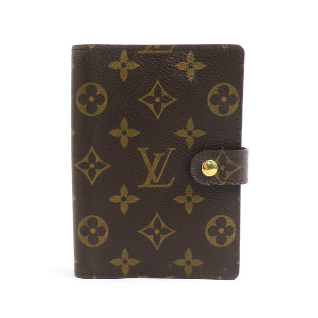 LOUIS VUITTON ルイ ヴィトン アジェンダPM モノグラム 手帳カバー ブラウン 14057 ユニセックス【中古】 e60265g