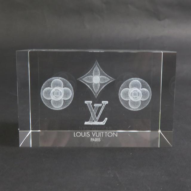 LOUIS VUITTON ルイ ヴィトン ノベルティ  ペーパーウェイト クリア ユニセックス【中古】 e60266a