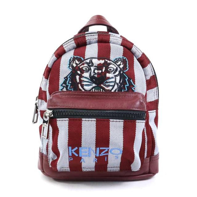 KENZO ケンゾー リュック ボルドー×ライトブルー×ブラック 14070 レディース【中古】 h31095k