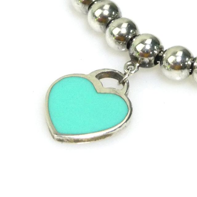 Tiffany&Co.ブルー ハート タグ ビーズ ブレスレット ティファニー