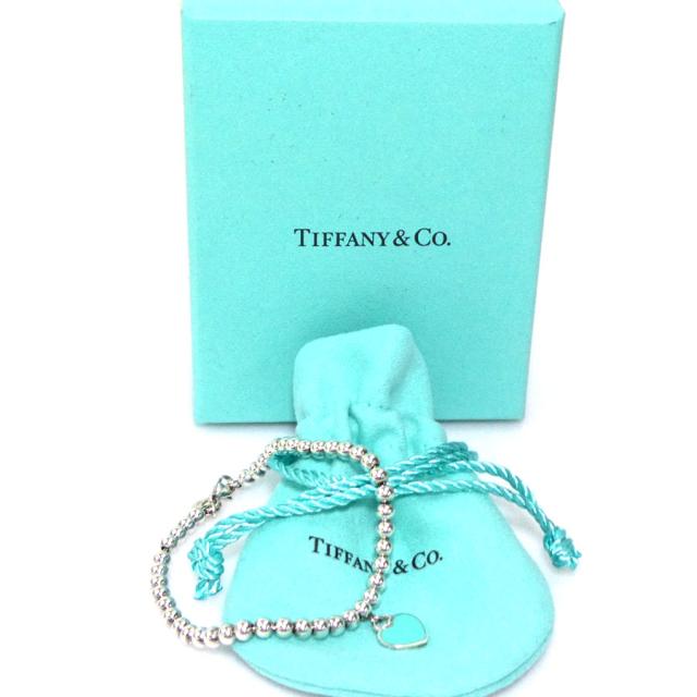 ティファニー ブルーハート タグ ビーズ ブレスレット TIFFANY&Co
