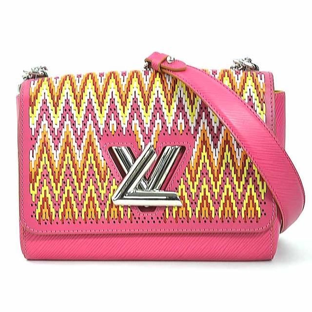 LOUIS VUITTON ルイ ヴィトン ツイストMM ショルダーバッグ ピンク×マルチカラー 14061 レディース【中古】 90086g