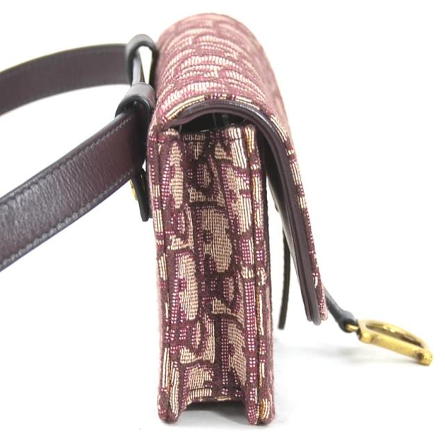 Christian Dior クリスチャンディオール トロッター ウエストバッグ ベルトバッグ ボルドー 14070 レディース【中古】 90091a Christian Dior クリスチャンディオール トロッター ウエストバッグ