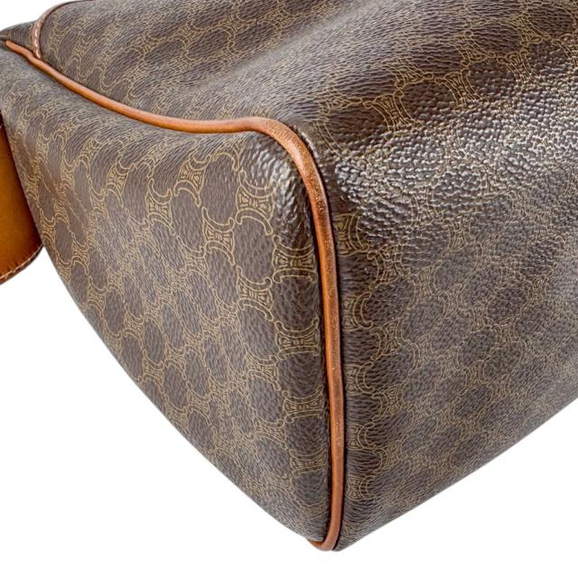 CELINE セリーヌ マカダム ハンドバッグ ブラウン 14057 レディース