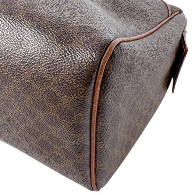 CELINE セリーヌ マカダム ハンドバッグ ブラウン 14057 レディース