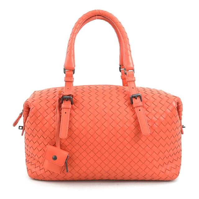 満寿子/BOTTEGA VENETA】イントレチャートバッグ オレンジ