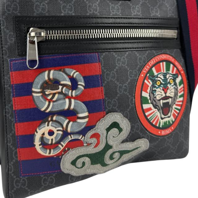 GUCCI グッチ 474137 ショルダーバッグ ブラック 14054 メンズ【中古