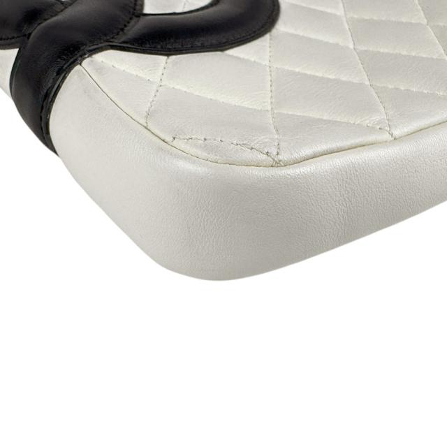 CHANEL シャネル ショルダーバッグ ホワイト×ブラック 14056