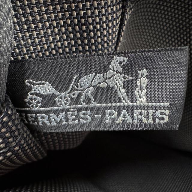 HERMES-PARIS ダークグレー トートバッグ