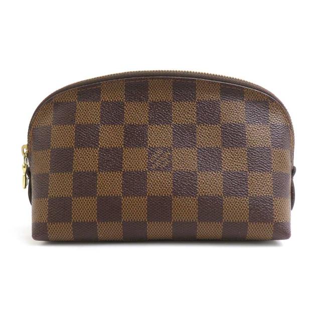LOUIS VUITTON ルイ ヴィトン ポシェット コスメティック ダミエ N47516 ポーチ ブラウン 14057 レディース【中古】 e60301g