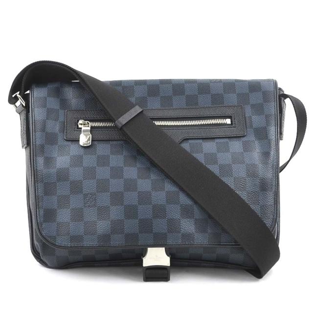 LOUIS VUITTON ルイ ヴィトン マッチポイント メッセンジャー ダミエ コバルト N40010 ショルダーバッグ ネイビー 14066 メンズ【中古】 90095g