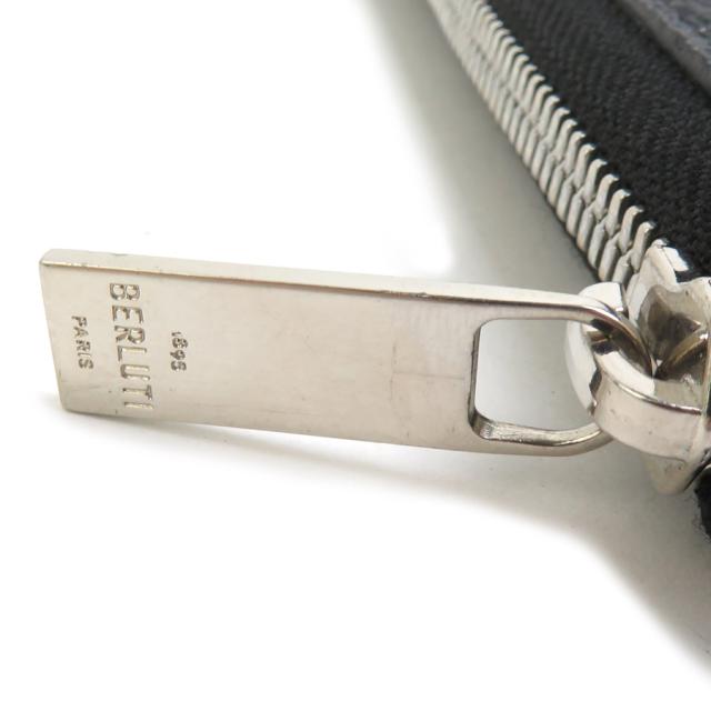 Berluti ベルルッティ ラウンドファスナー長財布 ブラック×ブラウン