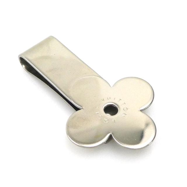 LOUIS VUITTON ルイ ヴィトン モノグラム フラワー マネークリップ シルバー 14069 メンズ【中古】 56088g