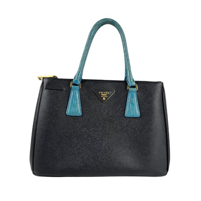 PRADA プラダ ガレリア ハンドバッグ ショルダーバッグ ブラック PRADA プラダ ガレリア ハンドバッグ ショルダーバッグ ブラック