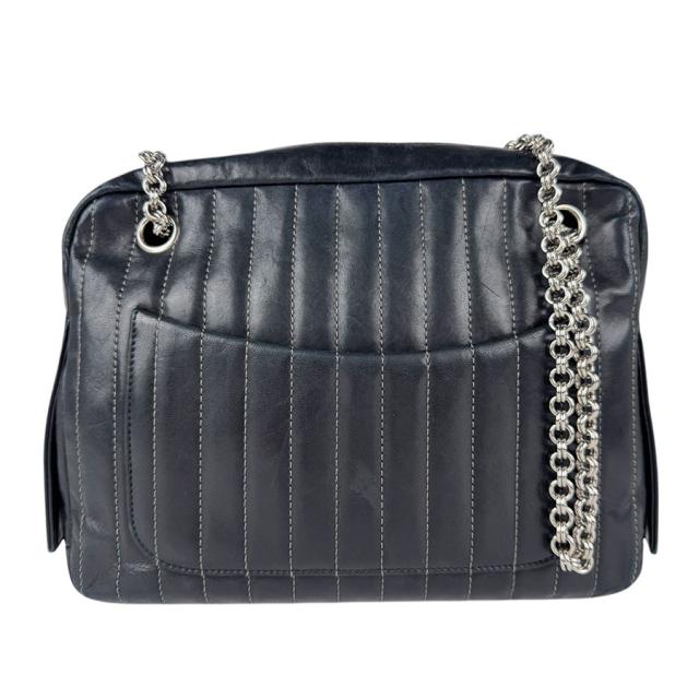 CHANEL シャネル ショルダーバッグ ブラック/シルバー 14054 レディース【中古】 z5081