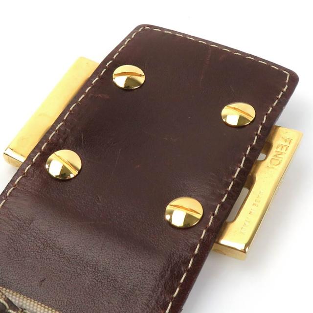 FENDI フェンディ ズッキーノ ショルダーバッグ ブラウン 14057