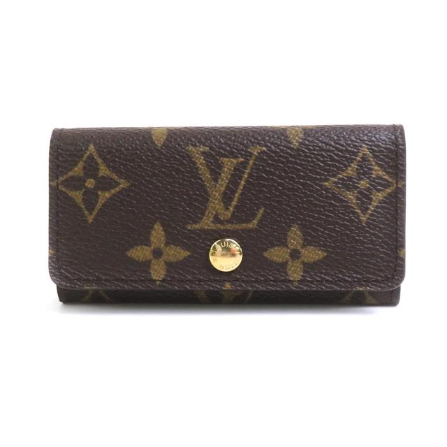 LOUIS VUITTON ルイ ヴィトン ミュルティクレ4  モノグラム M62631 キーケース ブラウン/ゴールド 14057 ユニセックス【中古】 e60341j
