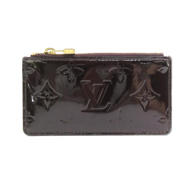 LOUIS VUITTON ルイ ヴィトン ポシェット クレ モノグラムヴェルニ M93518 キーケース ケース アマラント 14064 レディース【中古】 e60342g