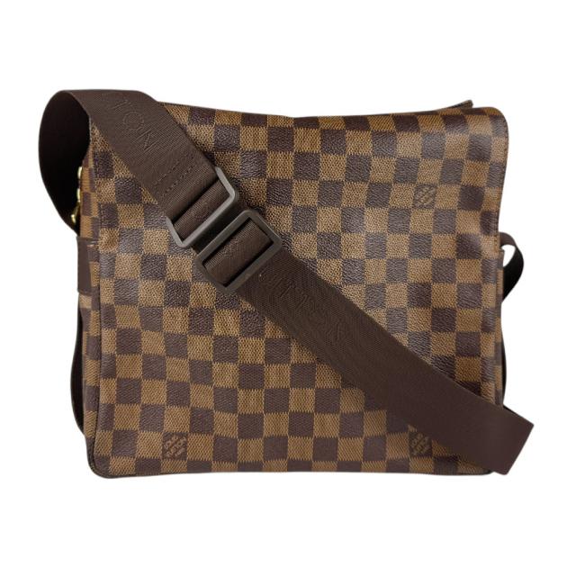 LOUIS VUITTON ルイ ヴィトン ナヴィグリオ ダミエ N45255 斜め掛けショルダーバッグ ブラウン 14057 レディース【中古】 z5116