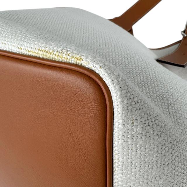 LOEWE ロエベ バルーンバッグ ショルダーバッグ オフホワイト/ブラウン