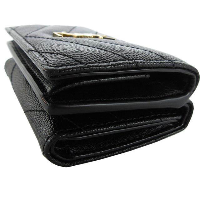 【美中古】サンローラン　三つ折り財布　コンパクト　ウォレット 美中古】サンローラン 三つ折り財布 コンパクト ウォレット サン