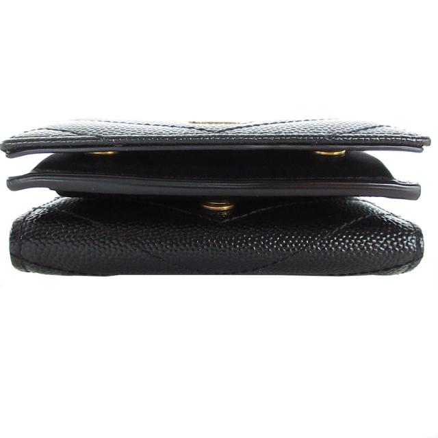 【美中古】サンローラン　三つ折り財布　コンパクト　ウォレット 美中古】サンローラン 三つ折り財布 コンパクト ウォレット サン