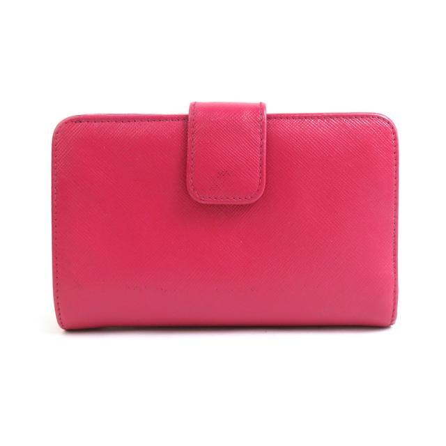 PRADA プラダ 二つ折り財布 ピンク 14061 レディース【中古】 e60362a