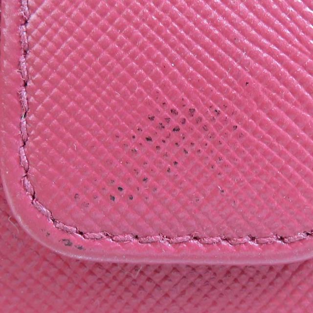 PRADA プラダ 二つ折り財布 ピンク 14061 レディース【中古】 e60362a