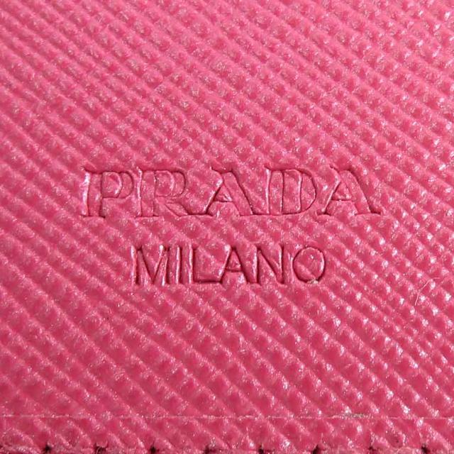 PRADA プラダ 二つ折り財布 ピンク 14061 レディース【中古】 e60362a
