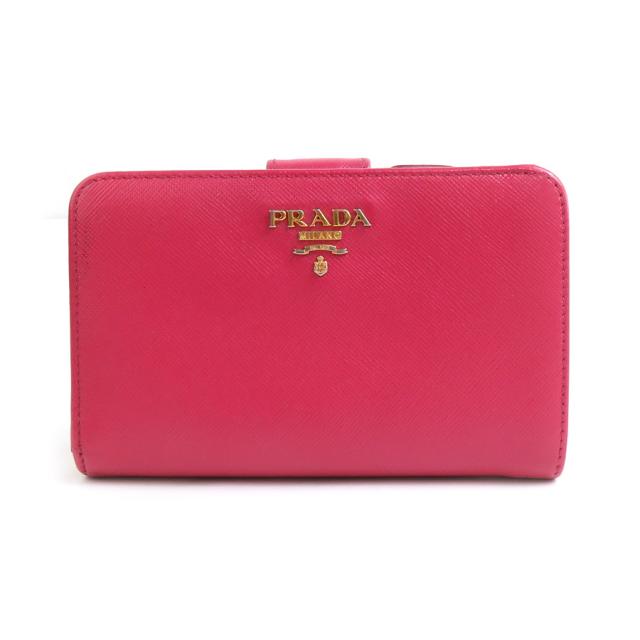 即決→500円値引　即発送　PRADA ピンク 二つ折り財布 楽天市場】【財布】PRADA プラダ コンパクトウォレット 3つ折